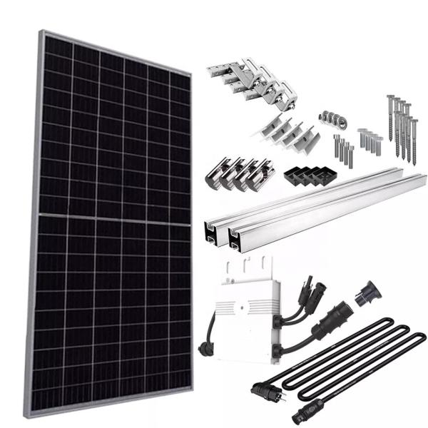 Quality Mono Crystalline Balcony Solar System Panel On Grid 800W With Bracket for sale