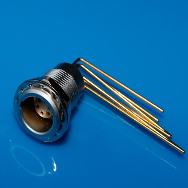 Lemo Compatible1B 6pin right angle Printed Circuit Board Connector For Back