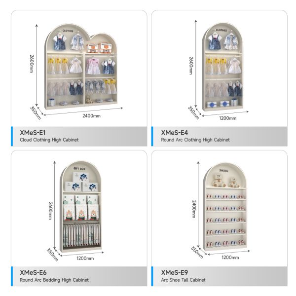 Maternity Shop Display Rack Modern Style High Cabinet for Baby Shop Display Furniture