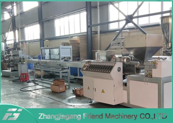Quality Single Screw Artificial Rattan WPC Profile Extrusion Line for sale