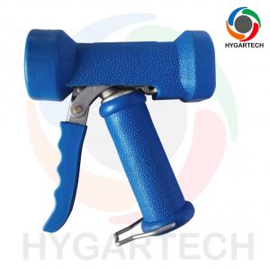 China Industrial Rubber Hose Brass Blue Water Gun With 1/2 FIP Thread Inlet on sale