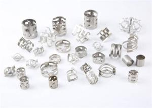 304L Metal Pall Ring , Random Tower Packing For Distillation Column 25mm