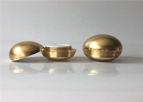 Quality Luxury Colorful Face Cream Containers Face Mask Jar 10ml 15ml 30ml Gold Ball Shape for sale