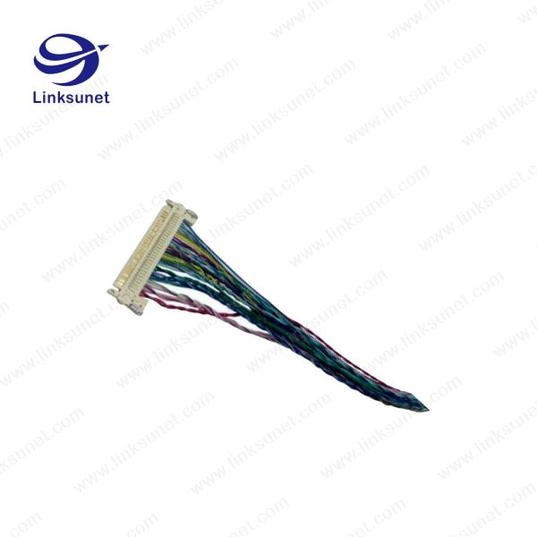 JAE LVDS Pich 1.25mm FI - X30H white connector with Custom Wiring Harness