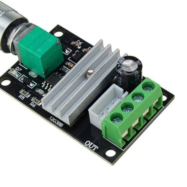 Quality 6V 12V 24V 3A Adjustable PWM DC Motor Speed Controller for sale