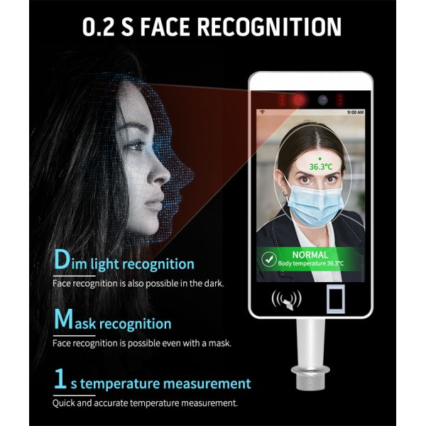 OEM Temperature Measurement Face Recognition Modules System Touch Supported