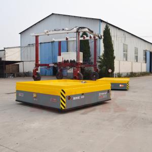 5 Tons Storage Warehouse Motorized Transfer Trolleys Dc Motor With Remote Control