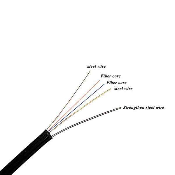 2 Core Fiber Optic FTTX Cable SM/MM GJYXCH Anti Bending