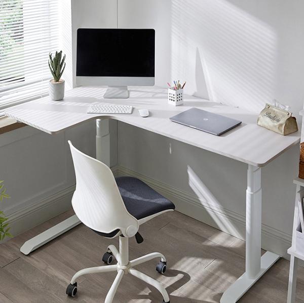 Quality Custom L Shape Adjustable Standup Desk Contemporary Multifunctional Small Office Table for sale