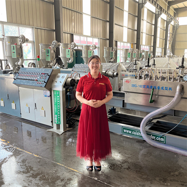 SGS Plastic Extrusion Machinery DWC Corrugated Pipe Manufacturing Machine