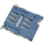 Intelligent Equipment Memory Nano Sim Card Connector 6Pin H1.5mm With Detect