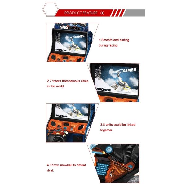 Coin Operated Moto Racing Adults Arcade Game Machine / Motorcycle 3D Games