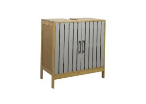 Painting BSCI H50cm Kd Bamboo Frame Bathroom Sink Cabinet