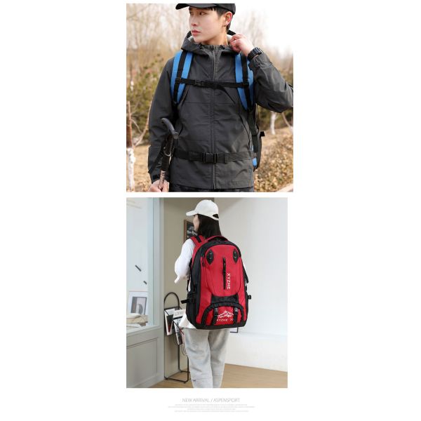 1.3 Inch 70L Camping Backpack Men Women Waterproof Backpack Bag Custom Logo