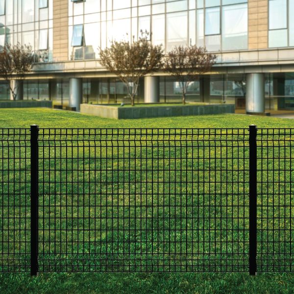 V Mesh Security Fencing 3D Curved Welded Wire Mesh Panels with V Shaped Bends for Outdoor Garden and Warehouse Security Fencing
