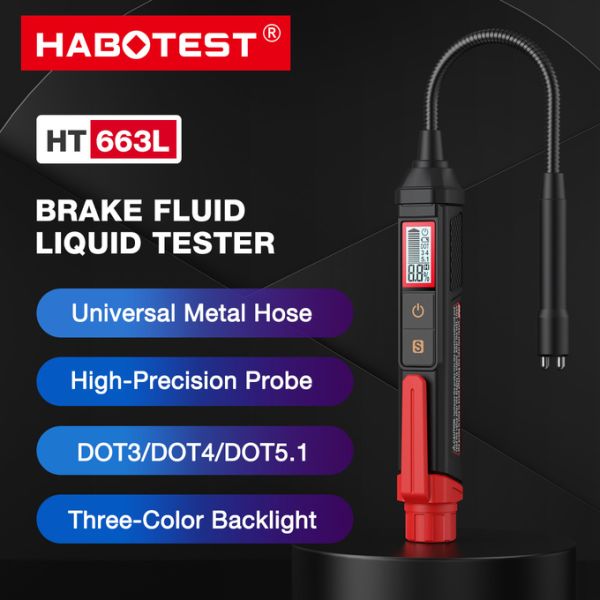 HT663L Brake Fluid Liquid Tester Brake Oil Detecting Pen Automobile Brake Fluid Content Detector