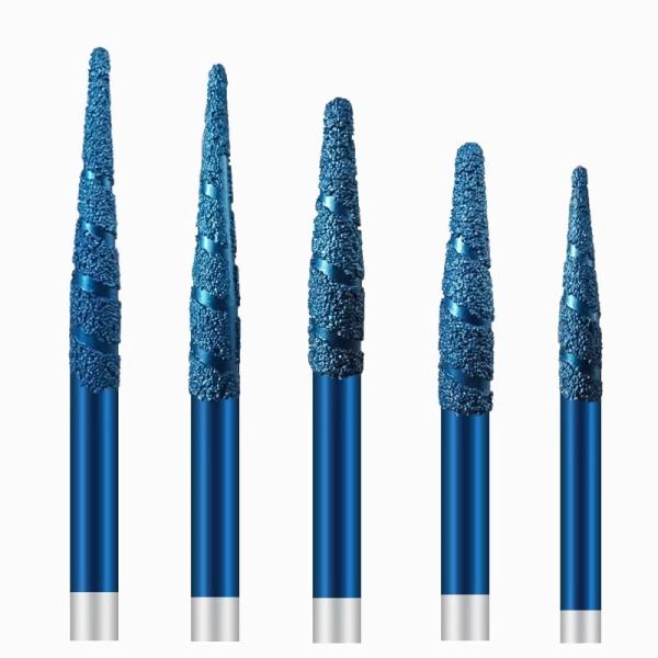 Quality Brazed diamond carving tools blue cnc router bit sculpture carving tools for sale