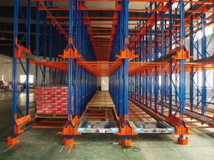 Semi Automated Pallet Shuttle Racking System SIEMENS PLC Control System Brushless Motor