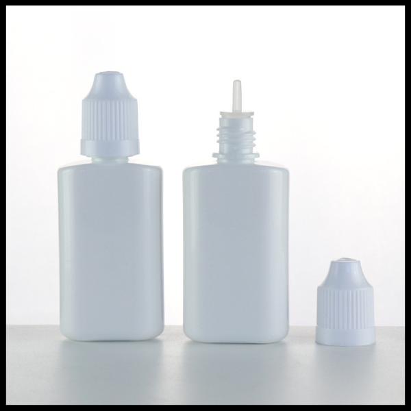Quality White PET E Liquid Bottles , Plastic Eye Dropper Bottles 30ml Childproof Cap for sale