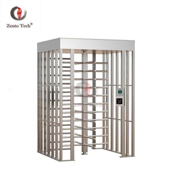 Quality AC 220V Pedestrian Turnstile Gate Full Height 1450*1500*2300mm for sale