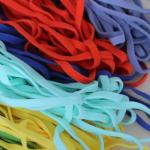 15mm Flat Waxed Polyester Cord Elastic Rope Cord Elastic Drawstring