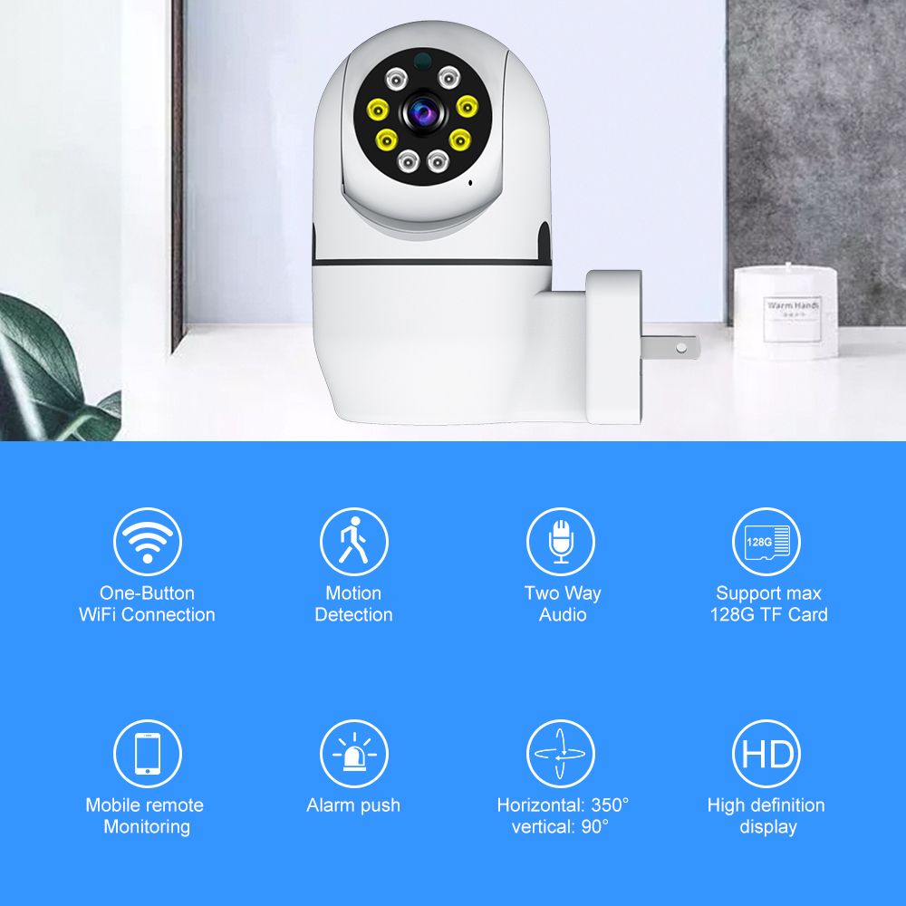 2mp Surveillance Wifi Camera Smart Home Security Auto Track Wireless Motion Detect Camera