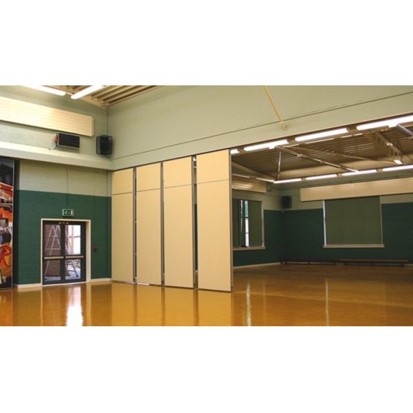 Melamine Carpet Finish Folding Glass Partitions For Meeting Room