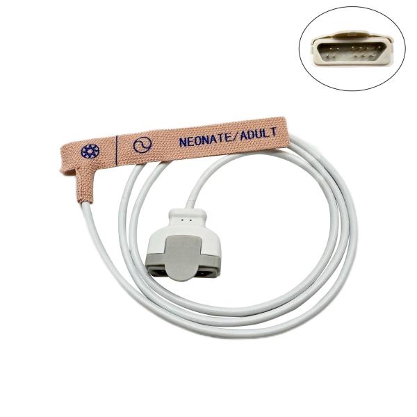 Quality Compatible o M-LNCS Disposable OXI Spo2 Sensor 11 Pin 0.9m Textile Adhesive for sale