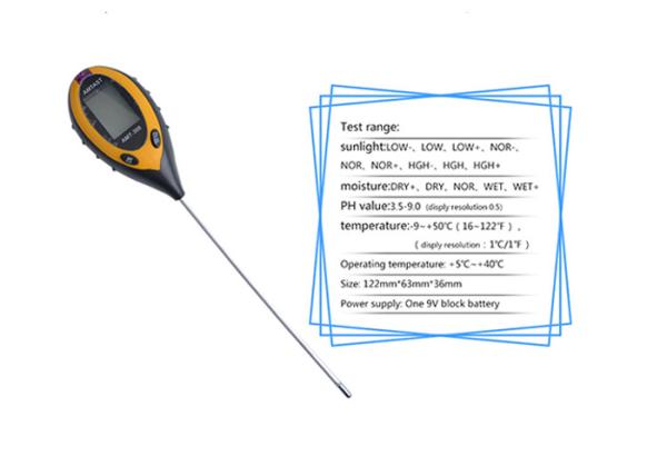 Quality Digital 4 IN 1 Soil Moisture Tester For Potted / Greenhouses , High Accuracy for sale