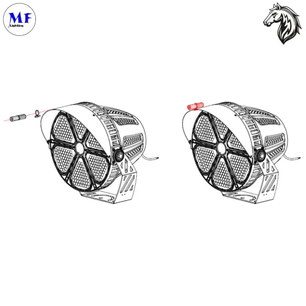 IK10 IP65 1000W Stadium Light 3000K/4000K/5000K/6000K Dimmable LED Flood Light For Soccer Fields
