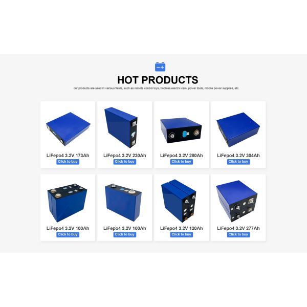 CE FC ROHS LF304 Lithium Ion Prismatic Lifepo4 Cells Grade A