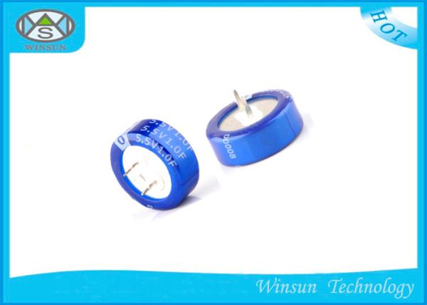 Quality Type C Ultra Capacitor / Super Farad Capacitor Maintenance Free low ESR 5.5V 1.0F for sale