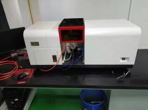 Laboratory Flame Atomic Absorption Spectrometry Equipment 3 Lamps Manual Adjustment