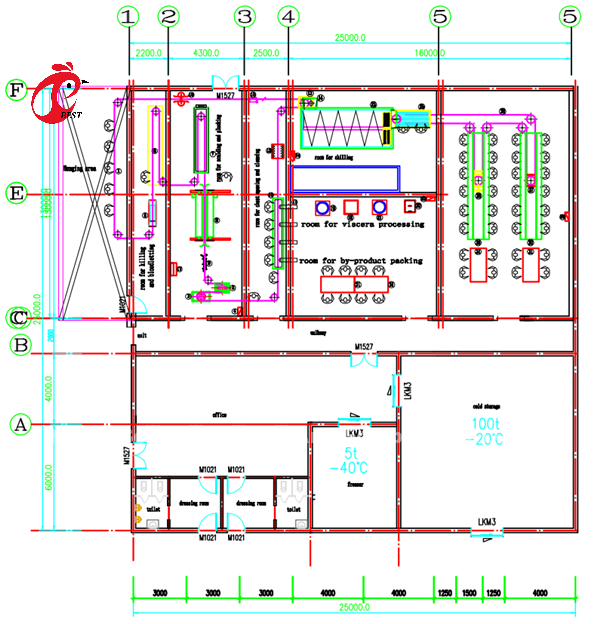 Large Capacity Broiler Processing System Automatic Broiler Slaughtering lines Star