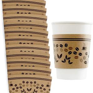 China Coffee Disposable Paper Cup Holder Paper Coffee Custom Cup Sleeve on sale