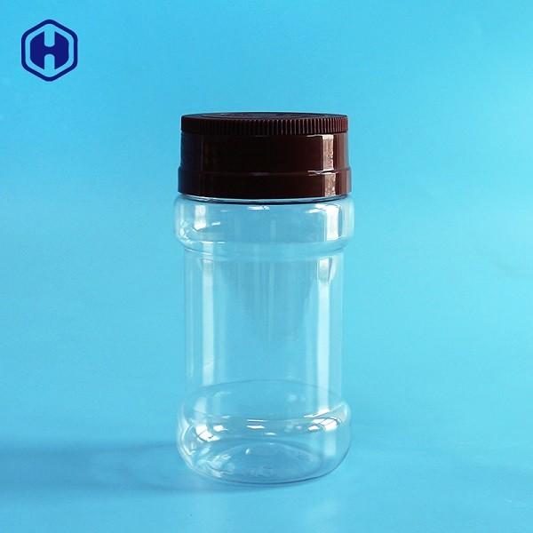 Quality Transparent Plastic Spice Jar With Three Type Holes Rotary Top Lid for sale