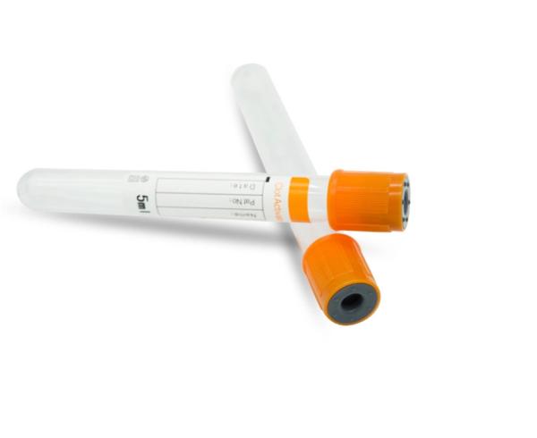 Quality Evacuated Serum Blood Sample Collection Tubes  5-8 Min High Efficiency for sale