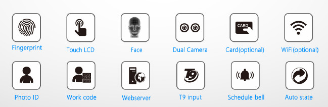 Fa210 PLUS Face Fingerprint Time Attendance And Access Control Device With New Firmware