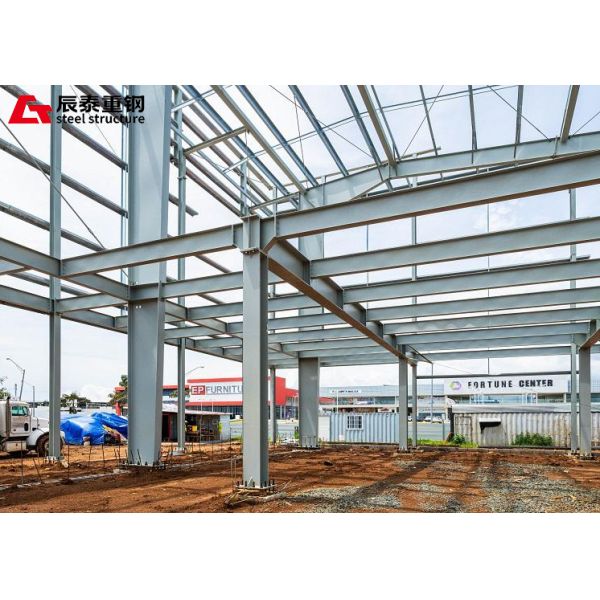 Prefab Metal Building Construction Weather Resistant Steel Constructed Buildings