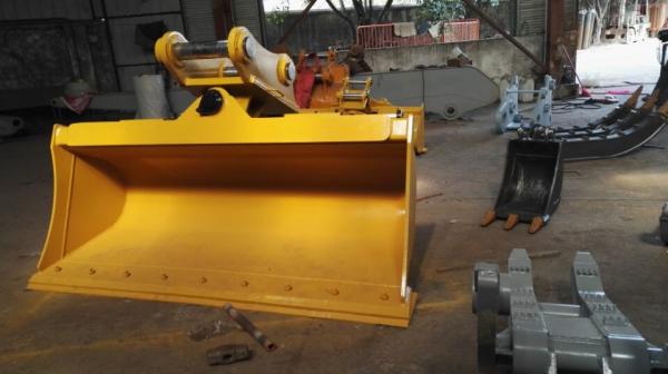 Quality Alloy Steel Excavator Ditching Bucket , Custom Excavator Buckets Tapered Shell for sale