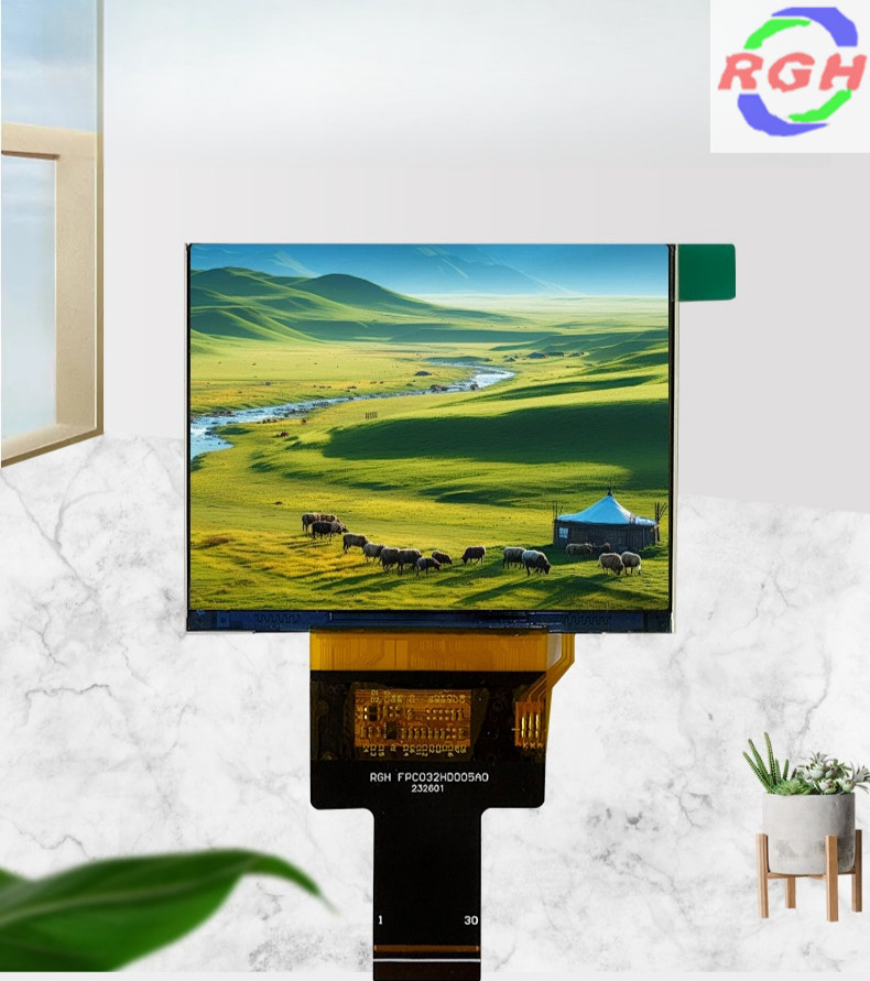 3.2 Inch MIPI Interface IPS 1024x768 LCD TFT Screen Display 12LEDS Backlight With 500cd/M2 Luminance