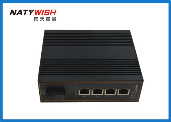 Quality Dual Power Unmanaged Industrial Ethernet Switch , 5 Port Ethernet Switch Din Rail for sale