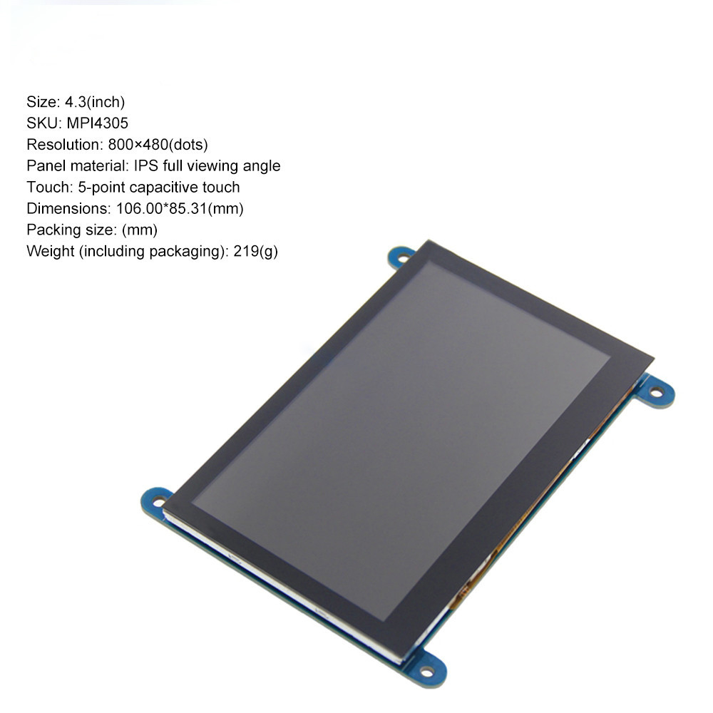 HDMI Compatible Smart LCD Module 0.34A 800x480 4.3 Inch Tft Lcd Module