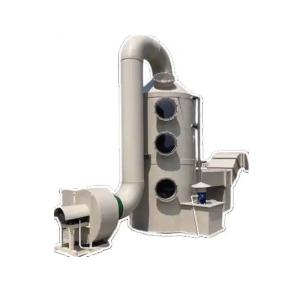 Highly 400 kg Wet Scrubber Column Gas Cleaning Spray Tower with 80% Purify Efficiency