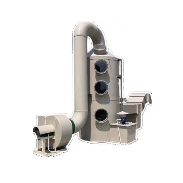 Quality Highly 400 kg Wet Scrubber Column Gas Cleaning Spray Tower with 80% Purify Efficiency for sale
