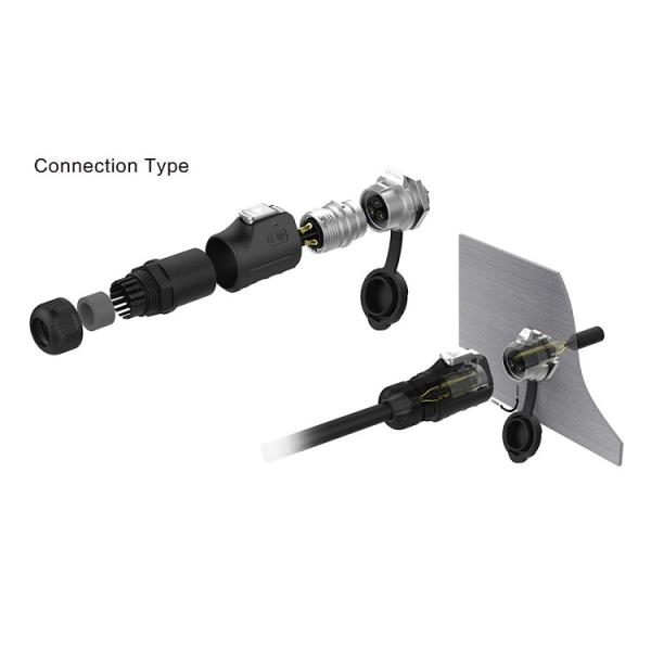 CNLINKO M12 Professional Electrical 2 Pin Extension Wire Connector Cable Waterproof IP68 for Led Lighting