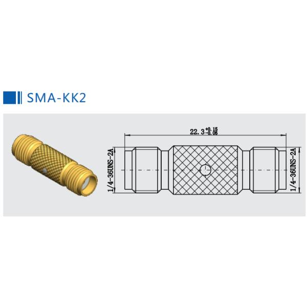 SMA Female to SSMA Male Threaded Right Angle RF Adapter