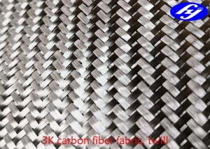 Buy cheap Twill 3K Carbon Fiber Woven Fabric / Plain Carbon Fiber For Car Decoration product