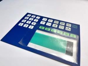 Screen Printing Keyboard Membrane Cover Silver Conductive Circuit With 2.54MM Pitch