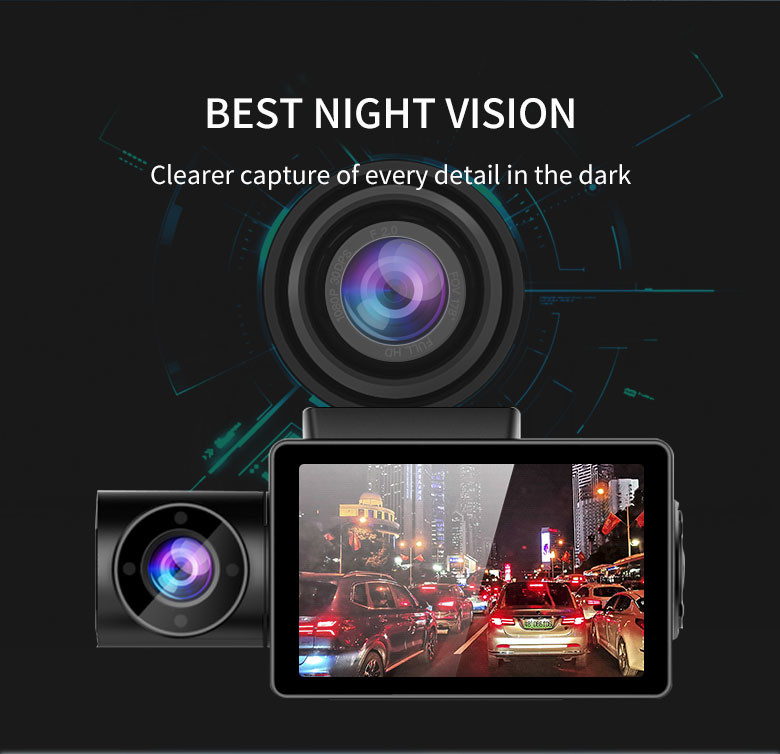 WDR 4K Dash Camera Loop Recording Smart Mini Carcam WiFi APP Control